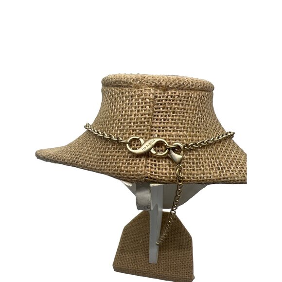 Lia Sophia Faux Pearl Gold Tone Choker Collar Necklace Extra Extender Graduated - Picture 3 of 3